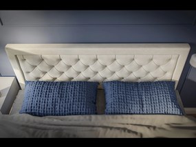 Kontinentálna posteľ 120 cm Bohem (slonovinová) (s matracom a úl. priestorom). Vlastná spoľahlivá doprava až k Vám domov. 1043353