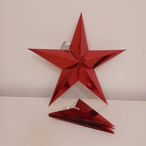DECOLED Hviezda, 45 cm, červená