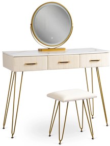 PROXIMA.store - Toaletný stolík SANDY FARBA: krémová