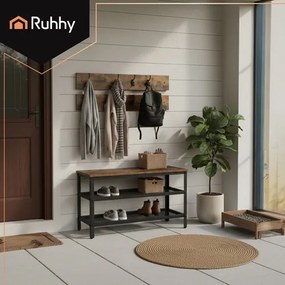 Stojan na topánky s vešiakom 73 cm RUHHY 27037