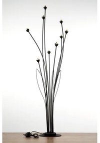 Jupiter 2058 - Stojacia lampa GLORIOSA 9xG9/14W/230V čierna