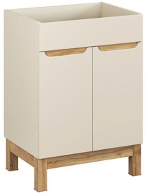 Skříňka pod umyvadlo Bali 2D 60 cm kašmír/dub wotan