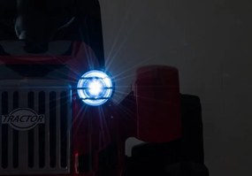 LEAN CARS Elektrický traktor s prívesom CH9959 červený