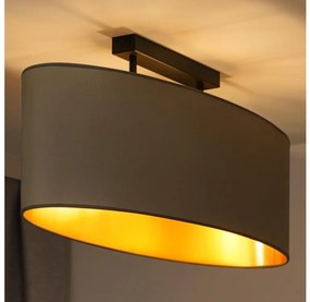 Duolla - Prisadený luster OVAL VEGAN 2xE27/15W/230V béžová