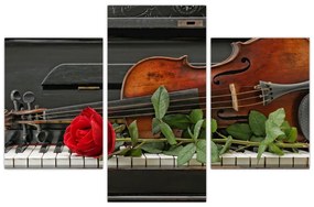 Obraz - Spomienka na hudobníka (90x60 cm)