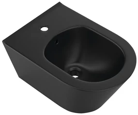 Sapho Sapho, AVVA bidet závesný 35,5x53 cm, čierna matná, 100324-110