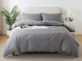 XPOSE® Francúzske bavlnené Renforcé obliečky EVITA - tmavo sivé