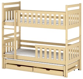 Detská posteľ 80 x 180 cm KRISTY (s roštom a úl. priestorom) (borovica). Vlastná spoľahlivá doprava až k Vám domov. 1013192