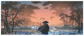 Obraz - Ilustrácia bojovníka (120x50 cm)