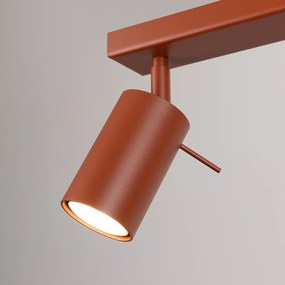 Sollux Lighting Bodové svietidlo Ring, 4x oranžové kovové tienidlo, (možnosť polohovania)