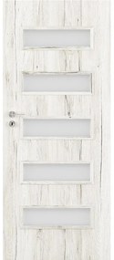 Dvere vnútorné LAMBRO 5*5 80P dub snežný