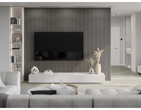 Mexen Lam-B, akustické stenové lamely 275 × 30 cm, HDF doska 4 mm, technická dyha, dub oceľový, S100-275307-3015-006