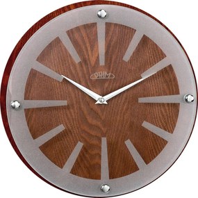 Dizajnové nástenné hodiny PRIM Wood singular