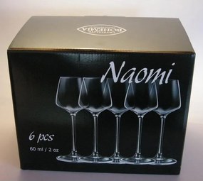 BOHEMIA CORVUS POHÁR NA LIKÉR 60ML SADA 6 KS