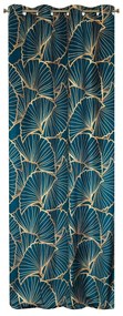 ZATEMŇOVACÍ ZÁVES NA KRÚŽKOCH LIMITED COLLECTION MUSA3 140X250 CM TMAVOMODRÁ