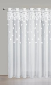 ZÁCLONA NA KRÚŽKOCH DIANA3 350X250 CM BIELA