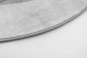 Protišmykový koberec NOVO sivý kruh