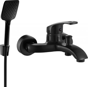 Mexen Fabia R62 vaňová batéria so sprchovou súpravou, čierna - 74653R62-70