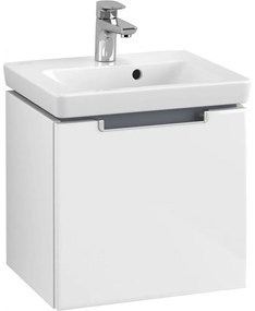 VILLEROY &amp; BOCH Subway 2.0 závesná skrinka pod umývadielko, 1 zásuvka, 440 x 352 x 420 mm, Glossy White, A68400DH