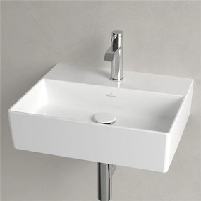 VILLEROY &amp; BOCH Memento 2.0 závesné umývadlo s otvorom, bez prepadu, 500 x 420 mm, biela alpská, 4A225101