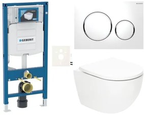 Závesný wc set SAT Fusion do ľahkých stien / predstenové vírové splachovanie SIKOGSTORFUS20