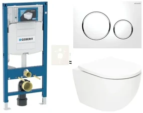 Závesný wc set SAT Fusion do ľahkých stien / predstenové vírové splachovanie SIKOGSTORFUS20