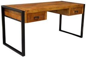 furniture-nabytek.cz - Písací stôl z masívneho dreva mango 160x76x70