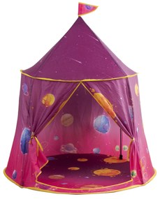 Aga4Kids Detský hrací stan Vesmír Ružový