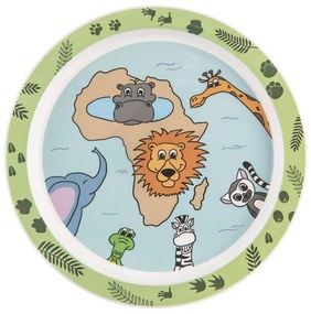 Plytký detský tanier safari pr. 21,5 cm
