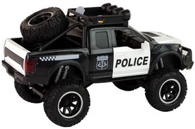 LEAN TOYS Policajné terénne vozidlo Raptor - čierne