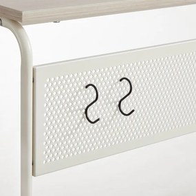 Autronic BONTEC Odkladací stolík 55x32x66cm, mdf, bielený dub, AKF-E1012 CRM Farba: Béžová