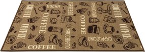Protišmykový koberec / behúň Coffee 04 hnedý / béžový