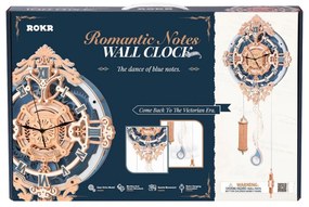 Robotime Rokr 3D dřevěné puzzle Romantické nástěnné hodiny 231 ks