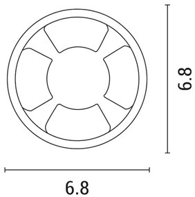 LED Zápustné svítidlo LED/3W/12V IP65