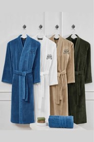 Soft Cotton Luxusný pánsky župan SMART s uterákom 50x100 cm v darčekovom balení