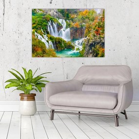 Obraz - Národný park Plitvické jazerá (90x60 cm)