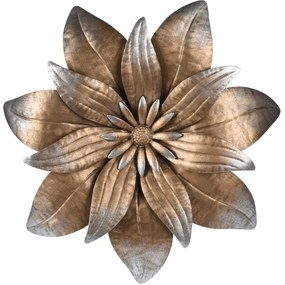 Nástenná kovová dekorácia Kvetina II, pr. 35 cm