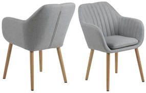 Dizajnová stolička Nashira II, svetlo šedá