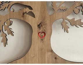 Li-Go 5742/DUB2 - LED nástenná dekorácia, LED/10 W/230 V, 90 × 110 cm, dub