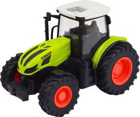 LEAN Toys Poľnohospodársky traktor s diaľkovým ovládaním RC s prívesom na balíky sena a svetlami, mierka 1:24