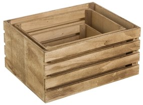 Úložné boxy v prírodnej farbe v súprave 3 ks 31x23x15 cm – Casa Selección