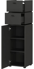 Antracitovosivá vysoká kúpeľňová skrinka 34x117 cm Modesto – Germania
