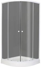 Štvrťkruhový sprchový kút Holiday 80x80 cm dvojkrídlové dvere