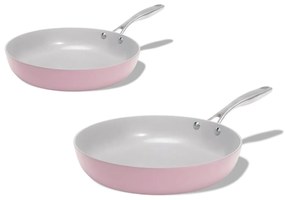 Elmich Základná sada keramických panvíc Vital 2 ks - ružová