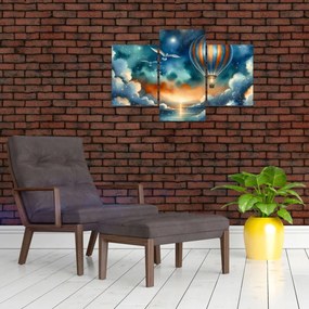 Obraz - Lietať nočnou oblohou (90x60 cm)
