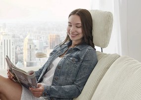 Rohová sedacia súprava MP-IN14007, krémová štruktúrovaná látka