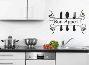 Nálepka na stenu s textom BON APPETIT 50 x 100 cm