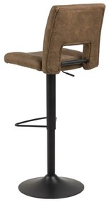 Otočná barová stolička Sylvie hnedá/čierna