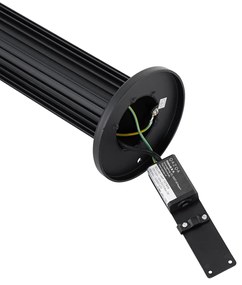 Dizajnový vonkajší stĺpik čierny 50 cm IP44 - Boris