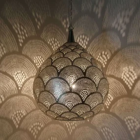 Luxusná strieborná lampa Yanara D40
